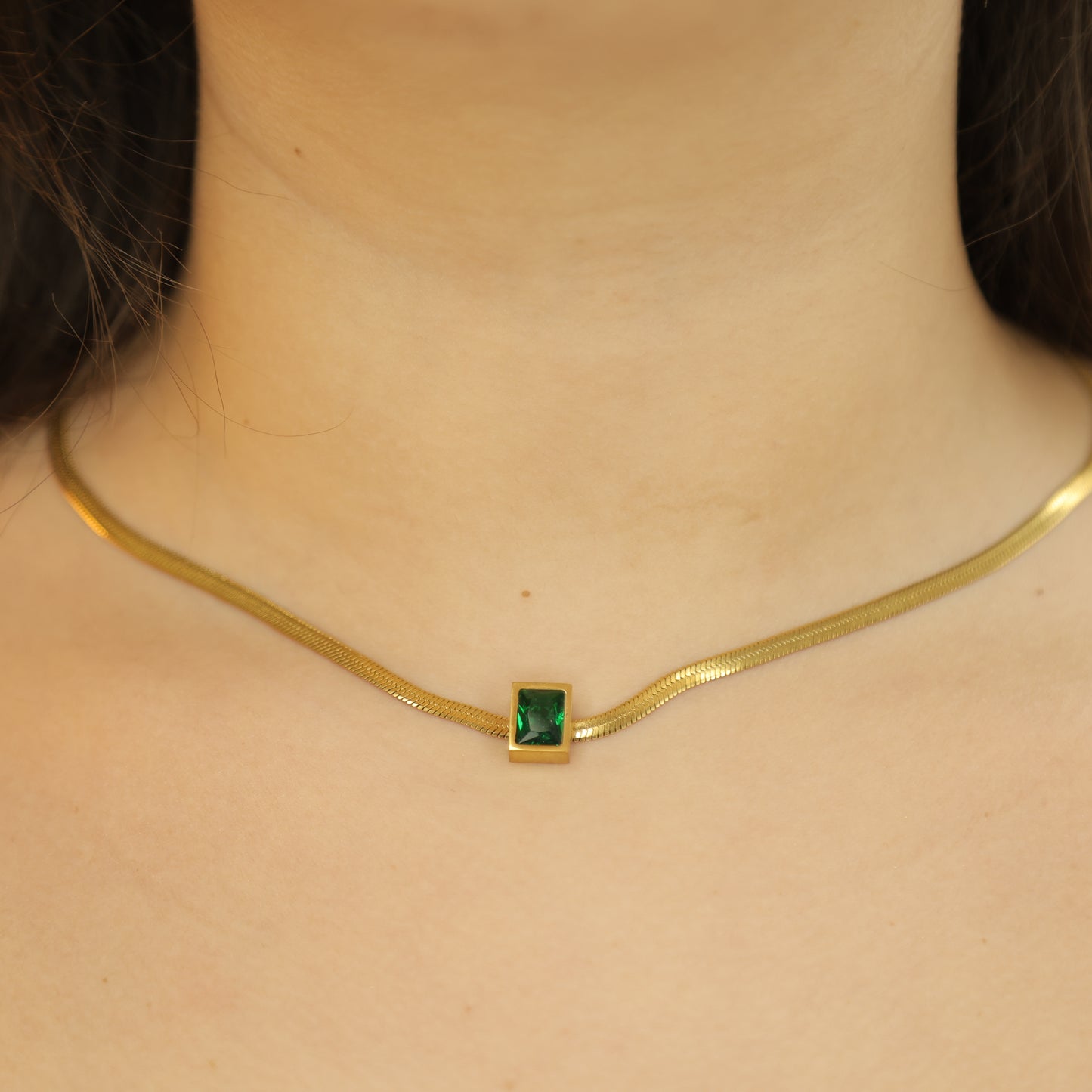 Pierre Émeraude Necklace